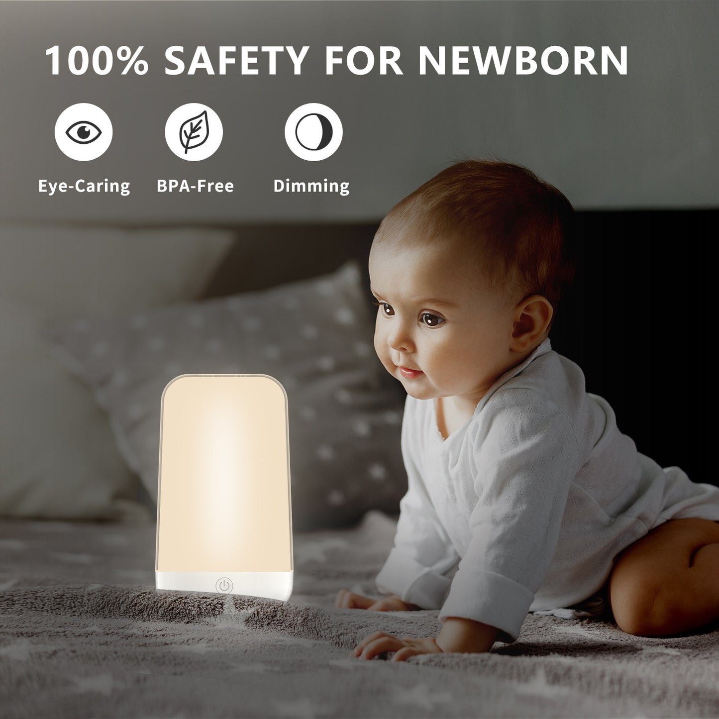 Surplife LED Smart Mood Light (RGB + CCT) Make Bedtime Magical, Nursery Night Light for Baby